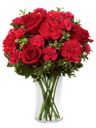 Bouquet toni del rosso