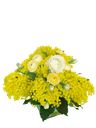 Centrotavola mimosa e ranuncoli